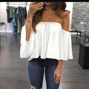 Off the shoulder top - White